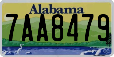 AL license plate 7AA8479