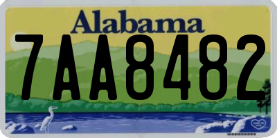 AL license plate 7AA8482