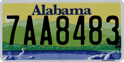 AL license plate 7AA8483