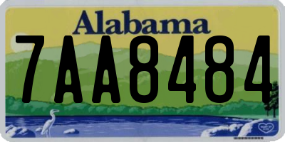 AL license plate 7AA8484