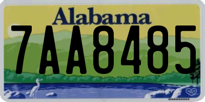 AL license plate 7AA8485