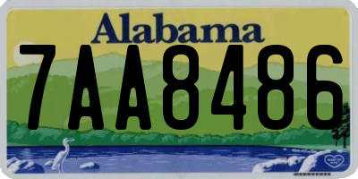 AL license plate 7AA8486