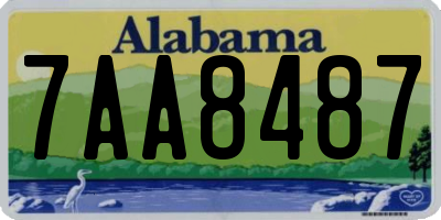 AL license plate 7AA8487