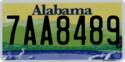 AL license plate 7AA8489