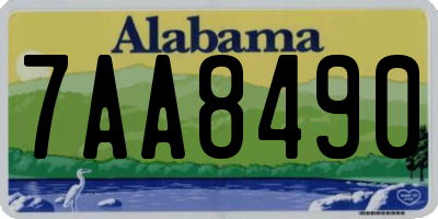 AL license plate 7AA8490