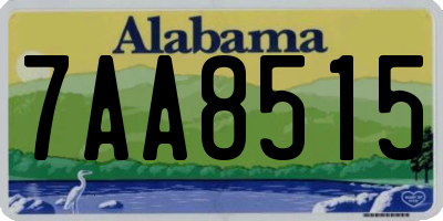 AL license plate 7AA8515