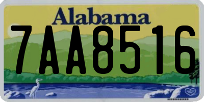 AL license plate 7AA8516