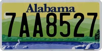 AL license plate 7AA8527
