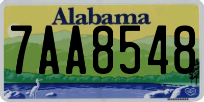 AL license plate 7AA8548