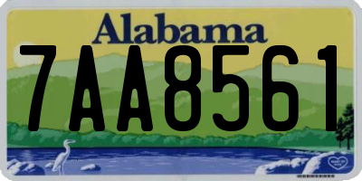 AL license plate 7AA8561