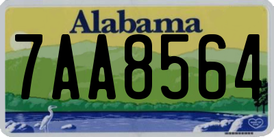 AL license plate 7AA8564