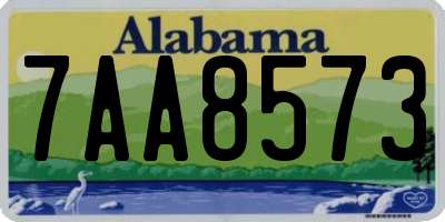 AL license plate 7AA8573
