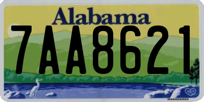 AL license plate 7AA8621