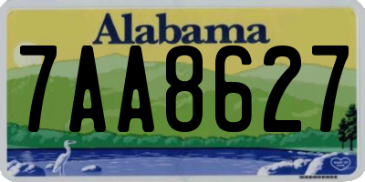 AL license plate 7AA8627