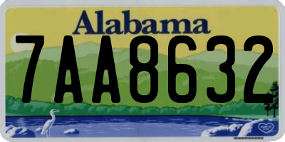 AL license plate 7AA8632