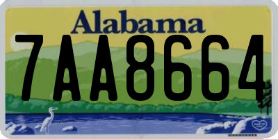 AL license plate 7AA8664