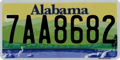 AL license plate 7AA8682