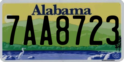 AL license plate 7AA8723