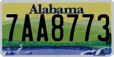 AL license plate 7AA8773
