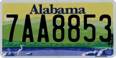 AL license plate 7AA8853