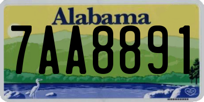 AL license plate 7AA8891