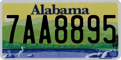 AL license plate 7AA8895