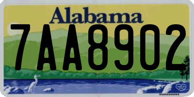 AL license plate 7AA8902