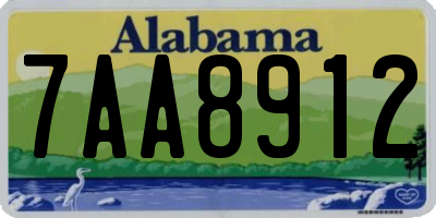 AL license plate 7AA8912