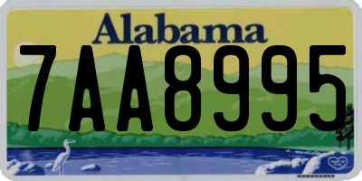 AL license plate 7AA8995