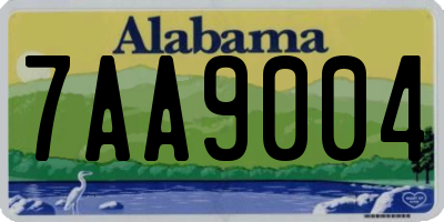 AL license plate 7AA9004