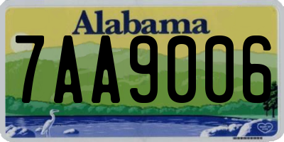 AL license plate 7AA9006