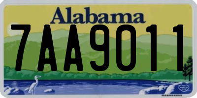 AL license plate 7AA9011