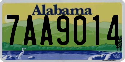 AL license plate 7AA9014