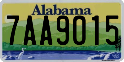 AL license plate 7AA9015