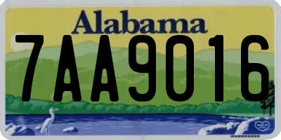 AL license plate 7AA9016