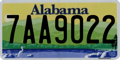AL license plate 7AA9022