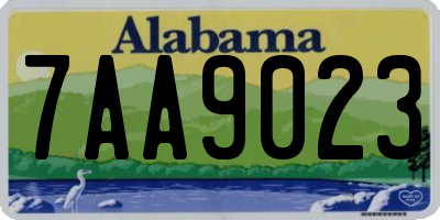 AL license plate 7AA9023