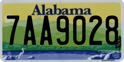 AL license plate 7AA9028
