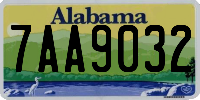 AL license plate 7AA9032