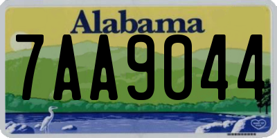 AL license plate 7AA9044