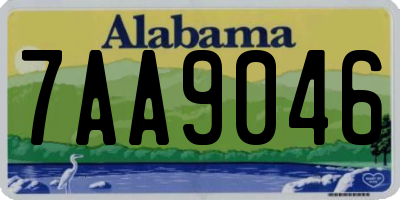 AL license plate 7AA9046