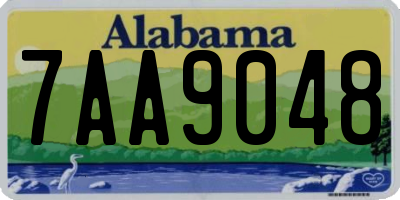 AL license plate 7AA9048