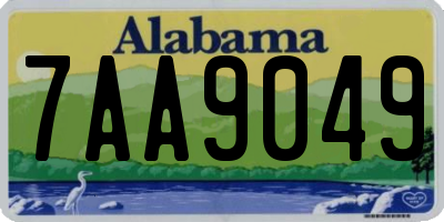 AL license plate 7AA9049