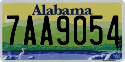 AL license plate 7AA9054