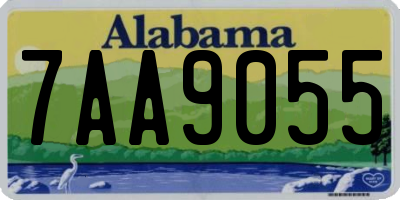 AL license plate 7AA9055