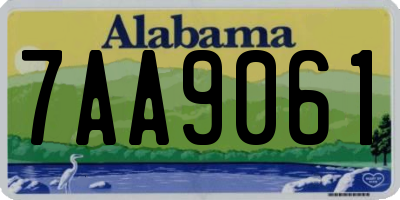 AL license plate 7AA9061