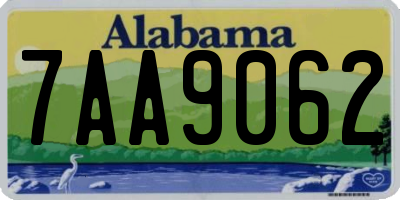 AL license plate 7AA9062