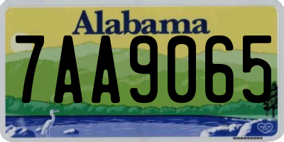 AL license plate 7AA9065