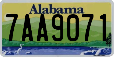 AL license plate 7AA9071