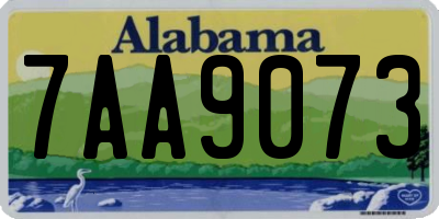 AL license plate 7AA9073